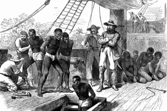captives African ships Slave Coast slave trade 1880 -